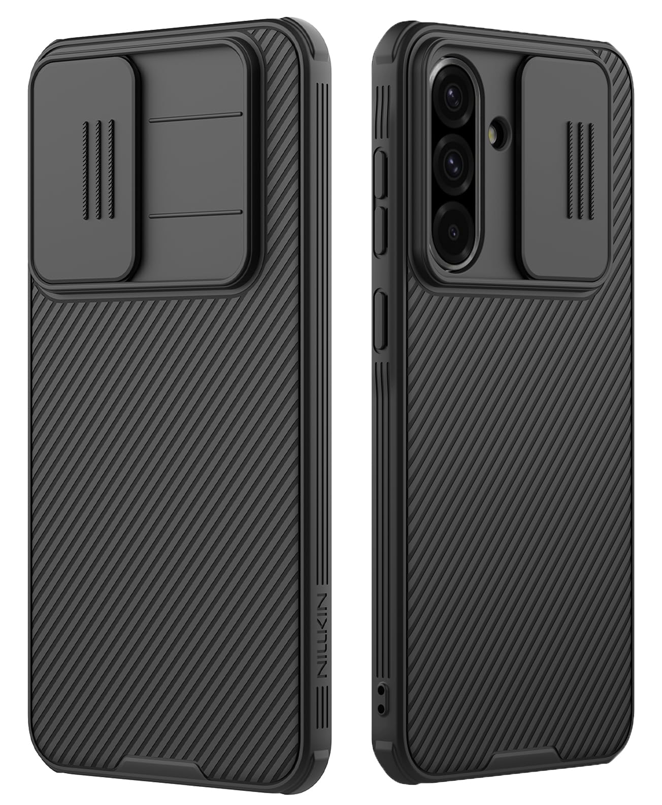 Mangix for Samsung Galaxy A56 5G Phone Case with Camera Cover,Slim Fit Thin Polycarbonate Protective Shockproof Cover with Slide Camera Cover,