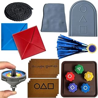 Traditional Folk Games Set, 5 Games Pack with Gong-gi, Ddakji, Jebi Chagi, Biseokchigi, Paeng-y