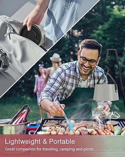 Miniatura 7 de LOFICOPER Campana extractora portátil, campana extractora de escritorio, extractor de cocina portátil, mini campana extractora de bajo ruido con 3