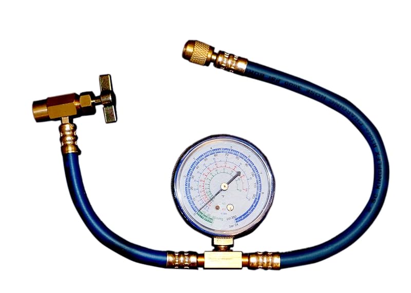 ENVIRO-SAFE Conjunto de Mangueira e Manômetro para Recarga R12/R22/R502 #3226