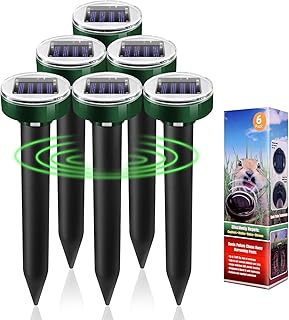 Solar Powered Mole Repellent Stakes