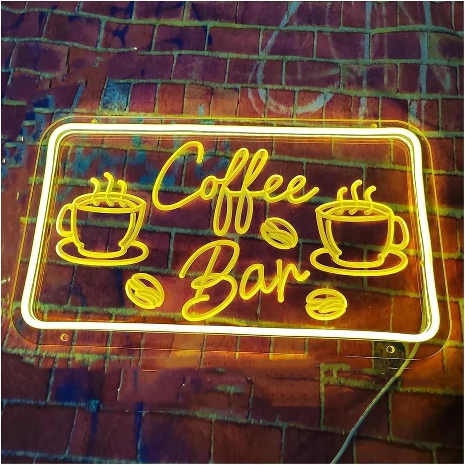 Zynther Neon lamp Colorful Letters Interior Lighting for Cafe for Neon Sign Wall Decor Restaurant Hotel Powered