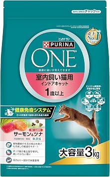 Purina One Indoor Cat for Indoor Cats, 1 Year and Up, Salmon & Tuna, 6.6