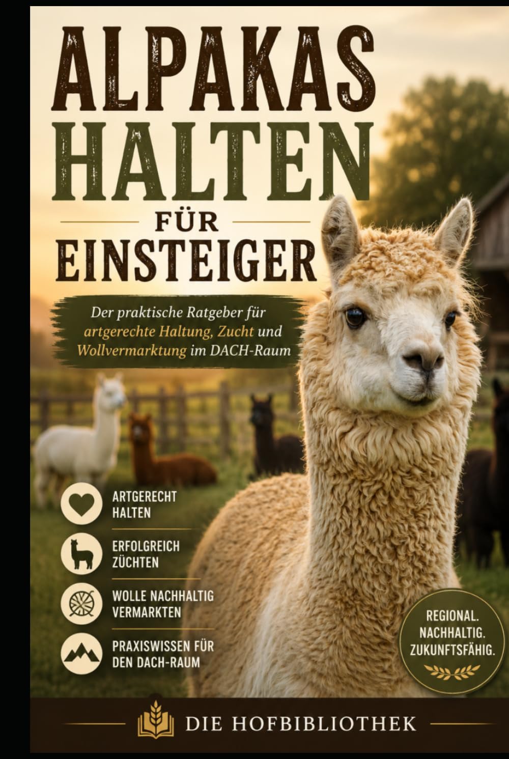 Alpakas halten für Einsteiger: Der praktische Ratgeber für artgerechte Haltung, Zucht und Wollvermarktung im DACH-Raum