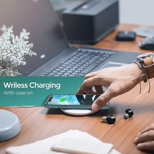 Miniatura 6 de ORIbox - Funda compatible con iPhone XS Max, acabado suave de silicona líquida exterior