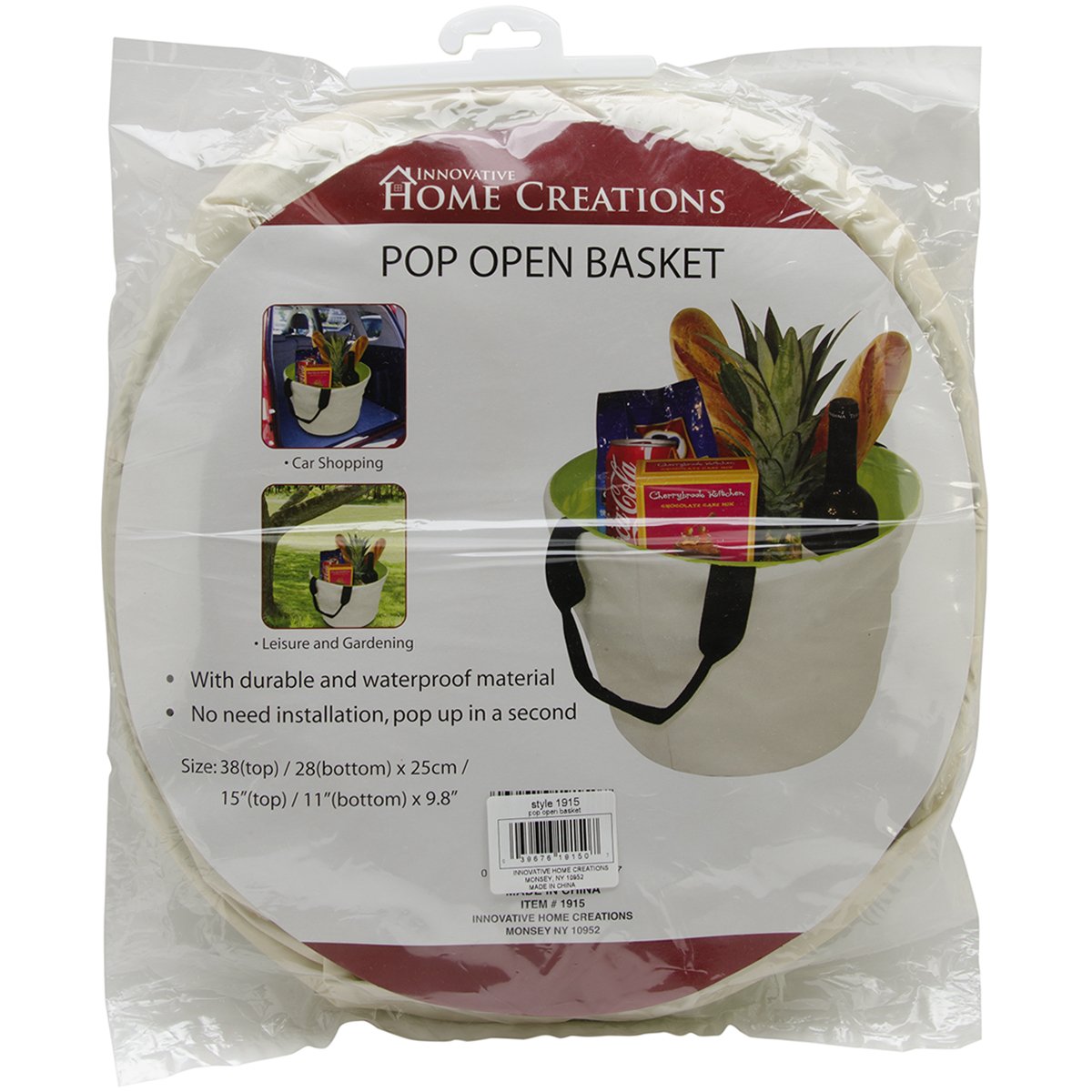 Innovative Home Creations Paper Pop Open Basket