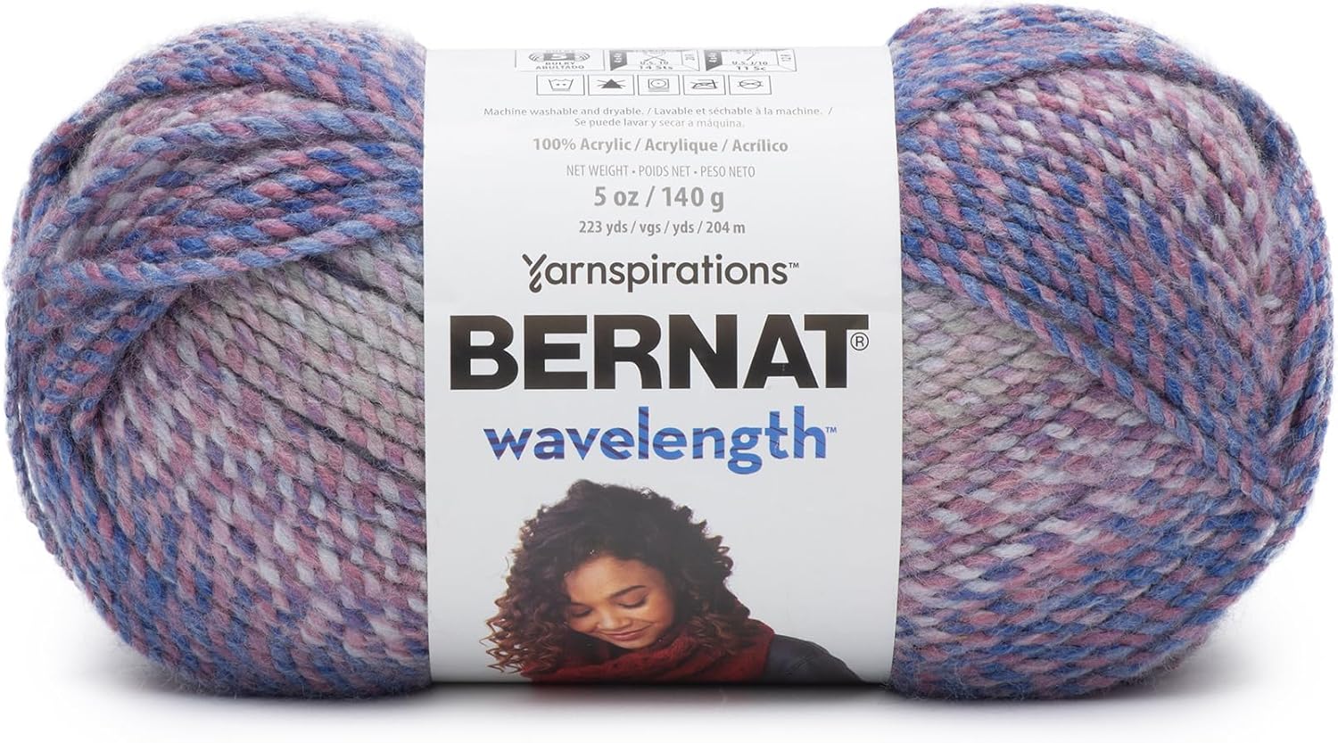 Bernat Wavelength Opal Yarn - 3 Pack of 5oz/140g - Acrylic - #5 Bulky - 223 Yards - Knitting & Crochet