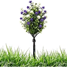 Outdoor Plants Artificial for Porch - Fade Resistant Realistic Eucalyptus Camellia with Spike,Fake Yard Plants Decoration - for Yard Patio Lawn Grassland Garden Porch Gate Party Festival
