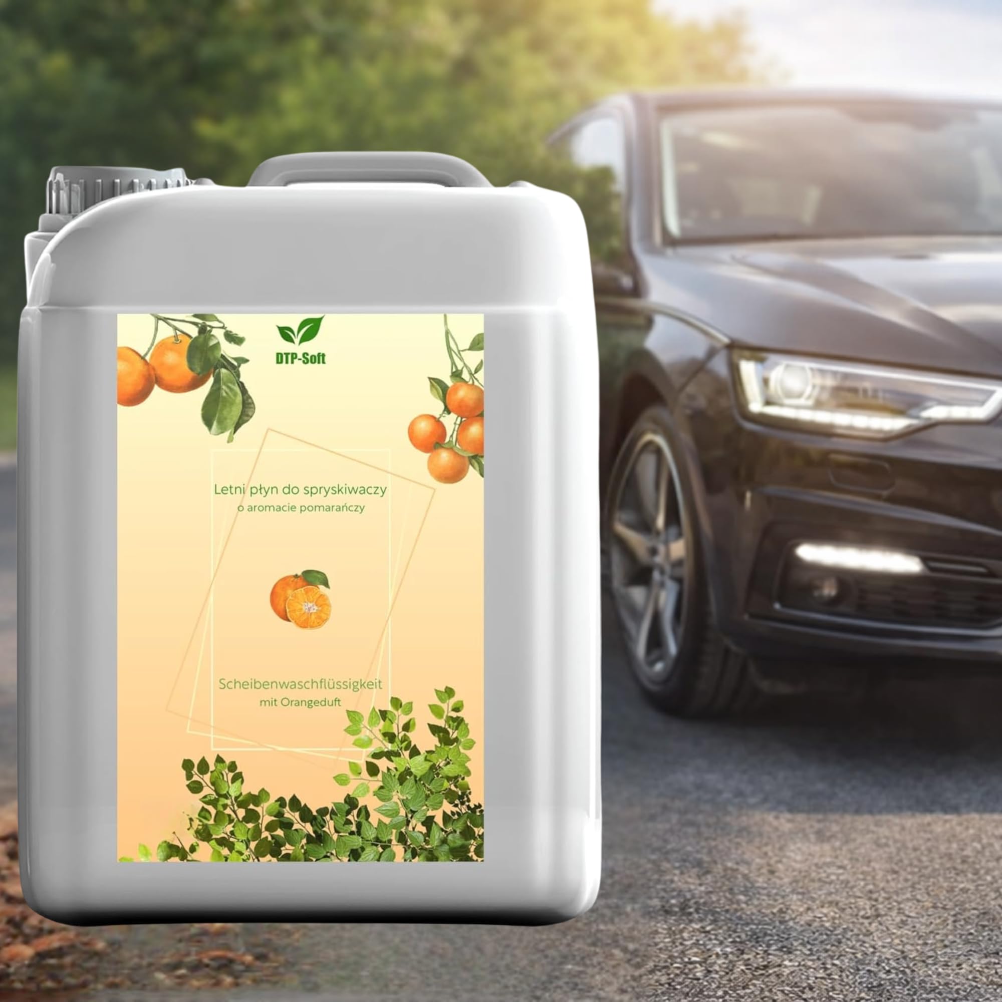 Scheibenreiniger 20L / 1x20 liter Sommer - Scheibenwischwasser fertig gemischt mit Orange Duft - streifenfrei gegen Insekten Schmutz Pollen