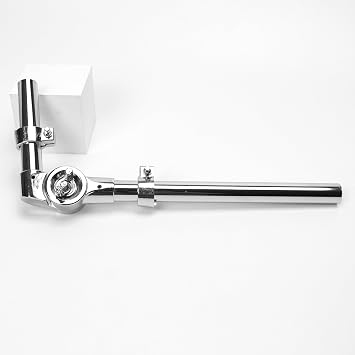 Marsrut Tom Stand Mount Holder Percussion Clamp, Bass Drum Mounting Bracket, Hardware Parts Musical Instrument Replacement Accessory for Sound Drums (2PCS), Silver, tom-holder-2pcs-100424