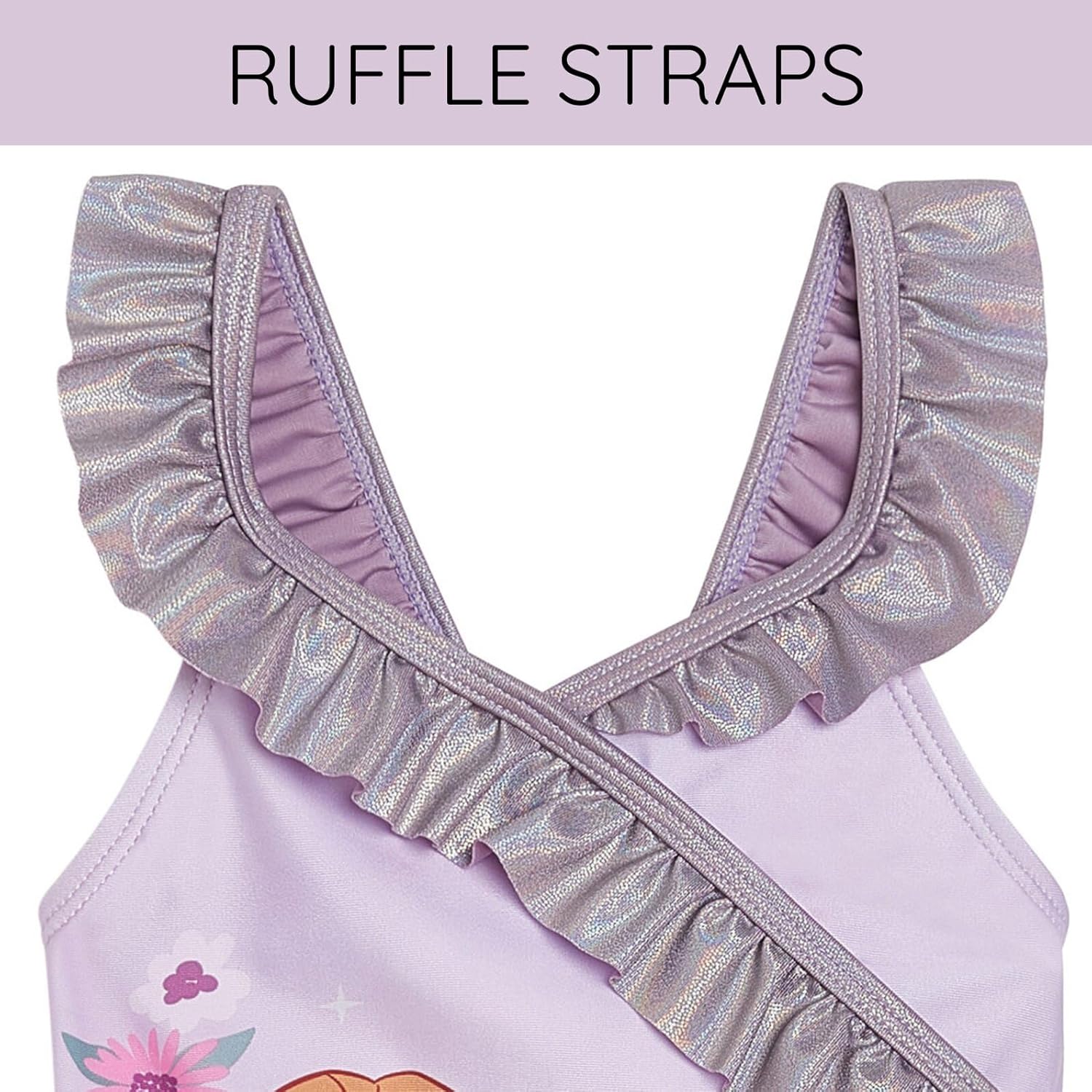 Disney Frozen Girls UPF 50+ One Piece Bathing Suit Toddler to Big Kid Sizes (2T - 10-12) - Image 2