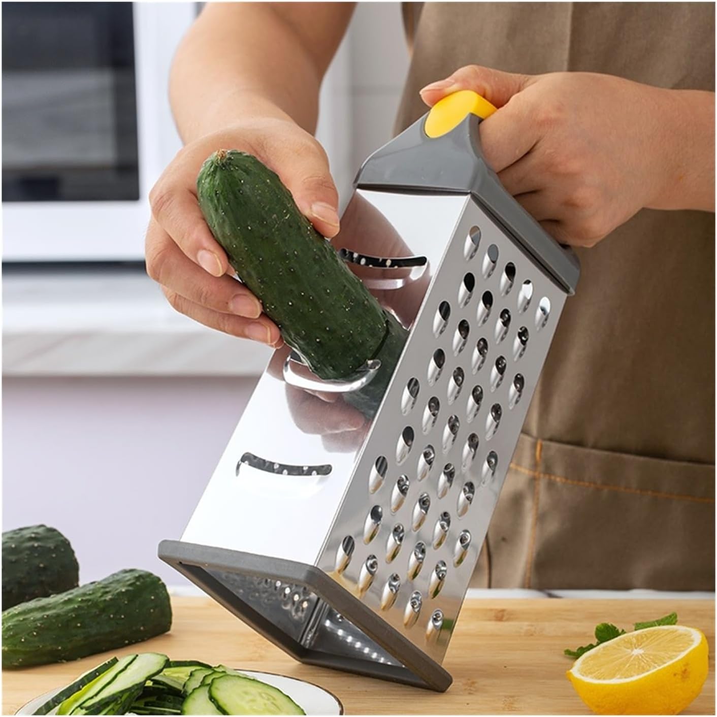 9-Inch Manual Kitchen Slicer with Multiple Blades for Vegetables, Fruits, and Cheese