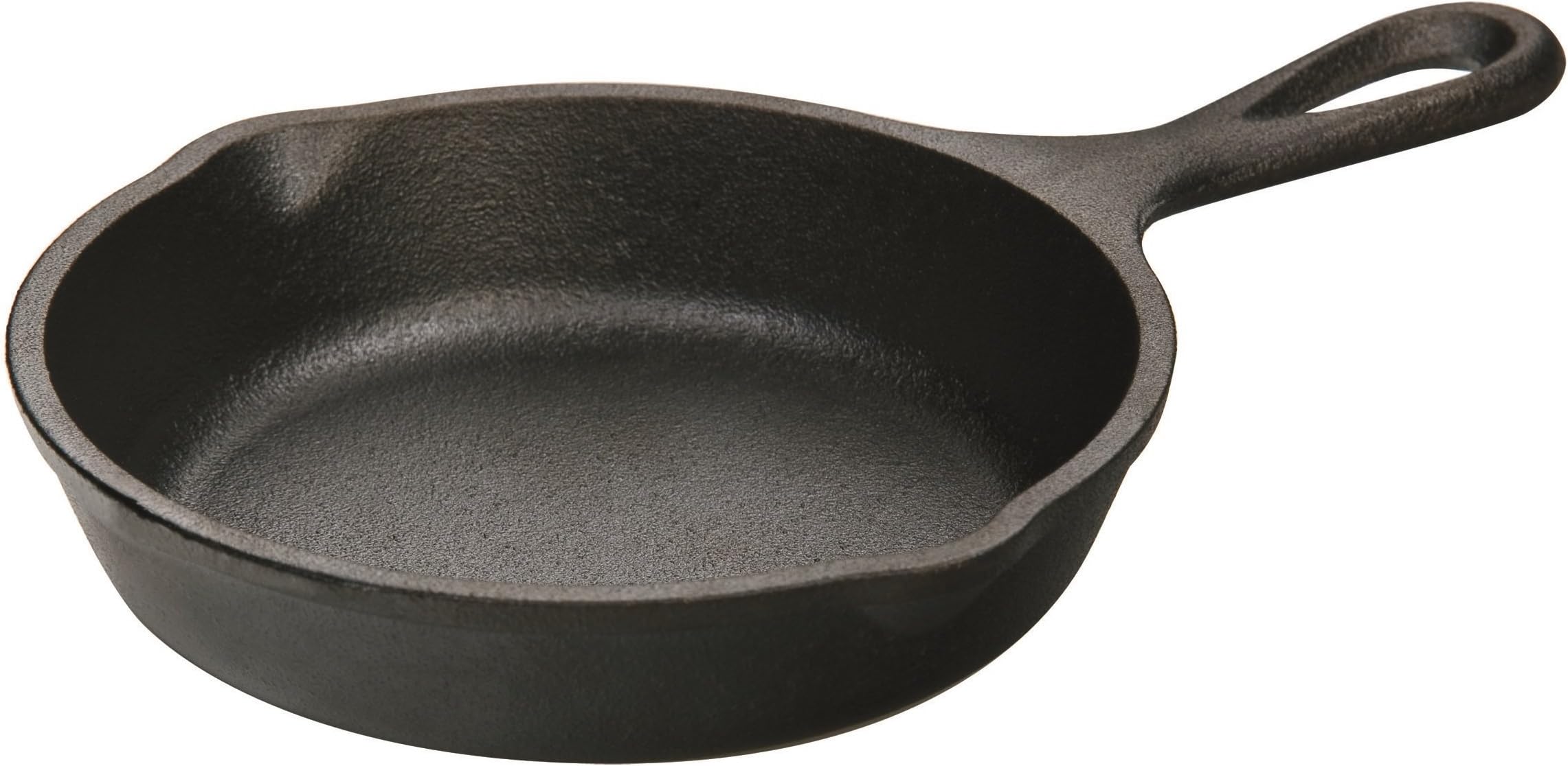 12.7 cm / 5 inch Heat-Treated Pre-Seasoned Cast Iron Mini Round Skillet/Frying Pan, H5MS,Black