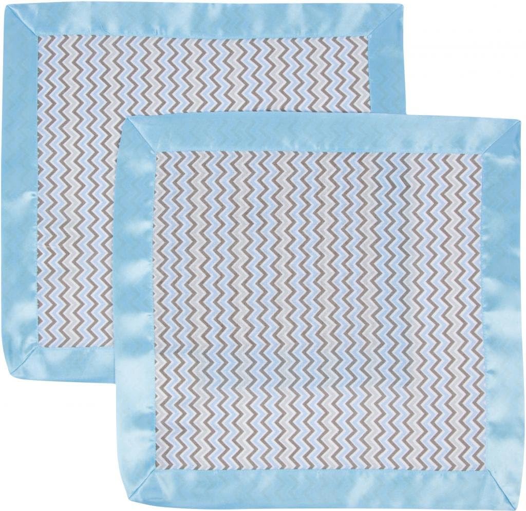 Miracle Blanket Soft Muslin Security Blanket Newborn Nursery Sleep Essential - Pack of 2 Warm Wraps (Blue Elephant)