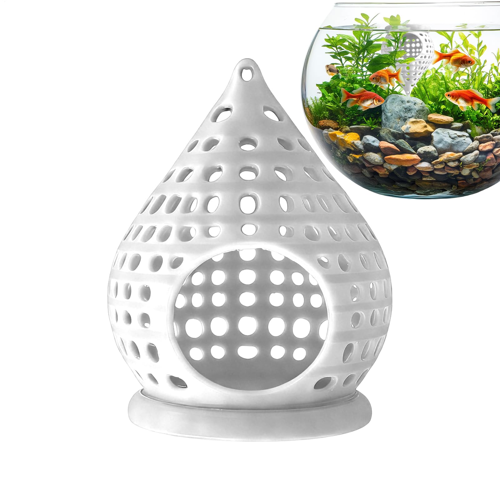 Betta Hängematte 3D-Gedruckter Futter Unterschlupf | Aquarium Fischhöhle Hängematte Spielzeug Für Corydora, Clownkrebs, Welse Und Zwerggarnelen Zum Züchten, , Füttern Und