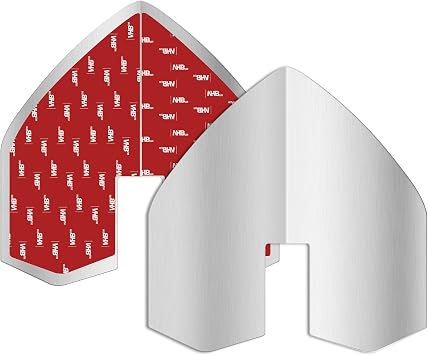 Catcan 2 PCS Boat Keel Guard, Stainless Steel Notched Boat Bow Protector with 4PCS Strong Adhesive for Protection Ships Yachts from Wear and Scratches