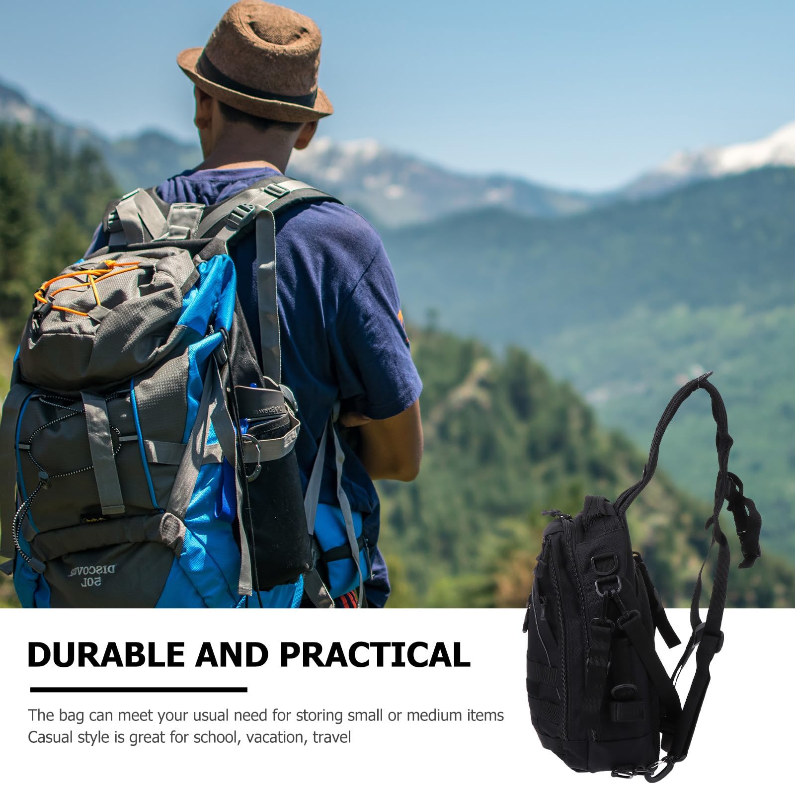 Zaino da Esterno Multifunzione 30L Borsa Robusta di Grande capacità Borsa a Tracolla da Trekking per Escursionismo e attività Outdoor