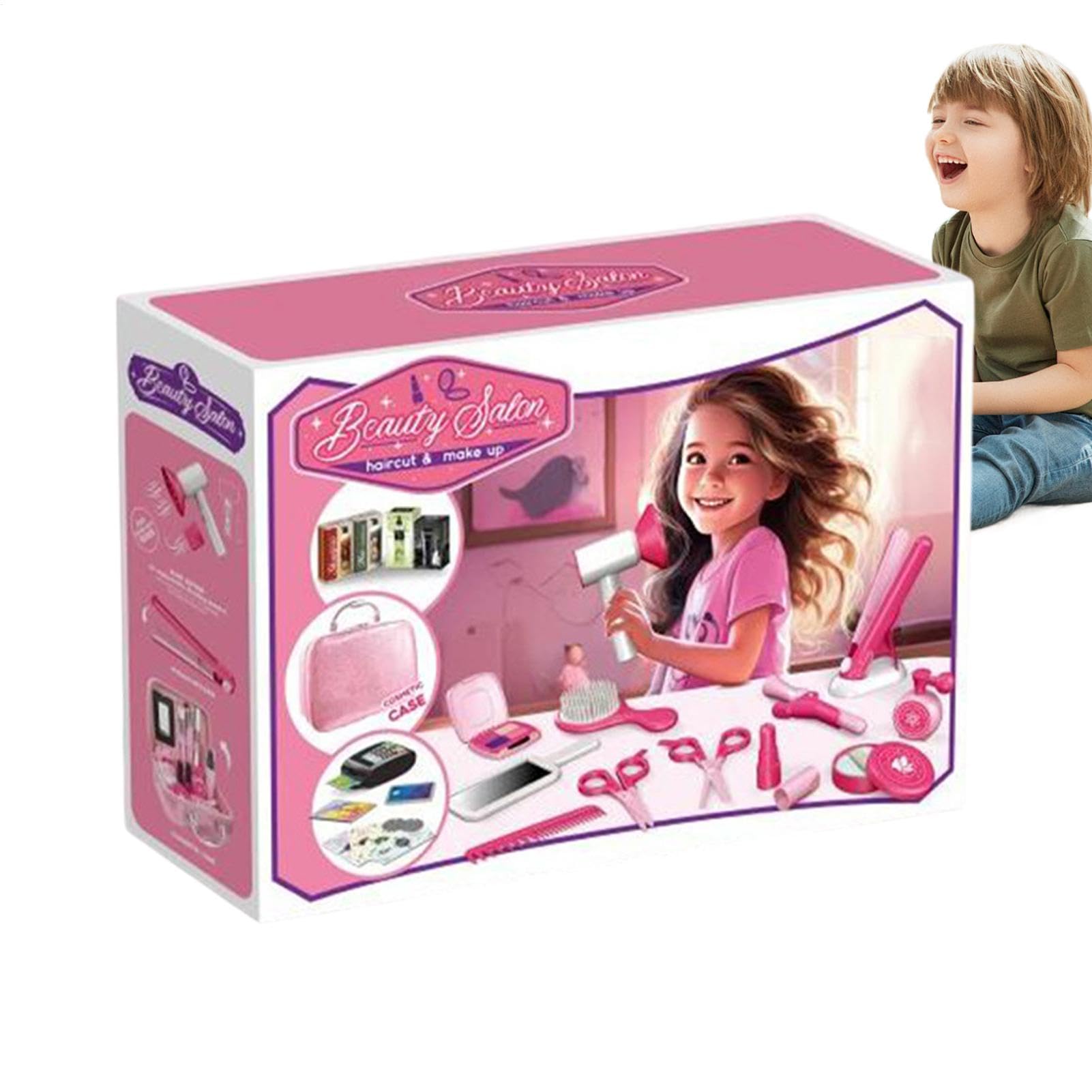 Set salone di bellezza per bambini, set di giochi di ruolo per | parrucchiere | Set da per parrucchiere, , di ruolo | Set da per bambini Giocattolo Fai finta di