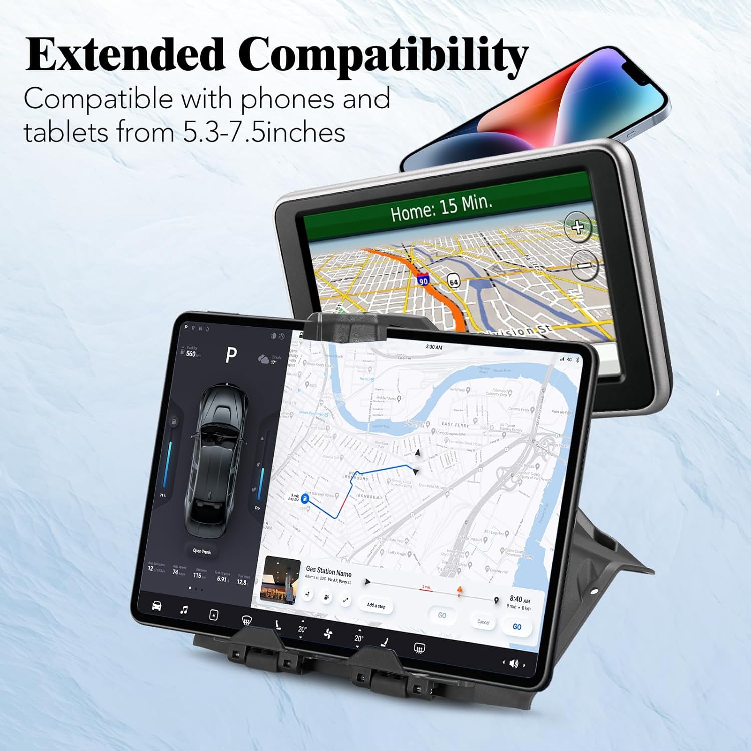 A & UTV PRO Electric Tablet Mount for Yamaha YXZ 1000, with Storage Box Organizer Tray, GPS Phone Ipad Mount Tablet Holder for Yamaha YXZ 1000R / SE/SS/SS SE 2019-2023 Accessories