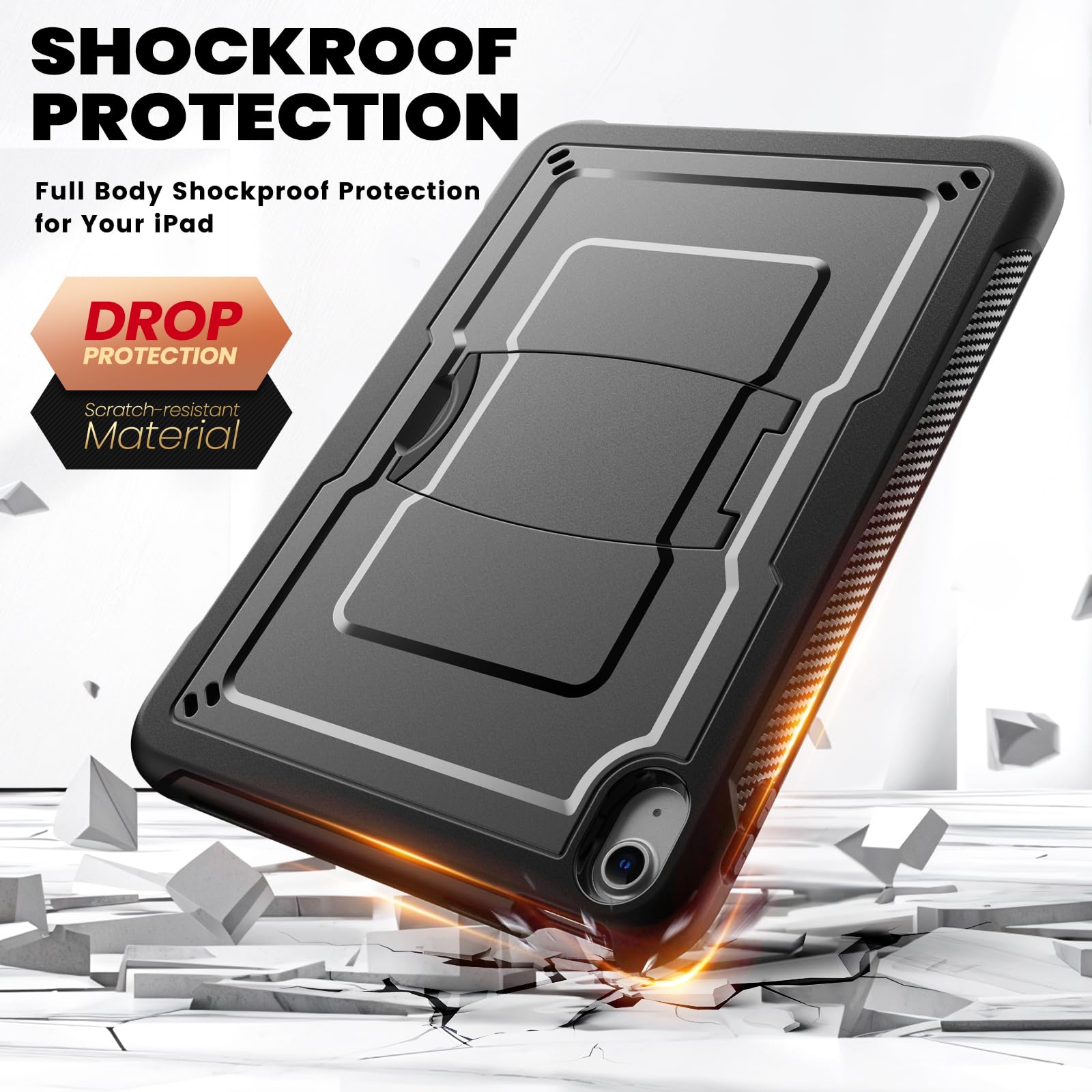 SEYMAC Coque pour iPad (A16) 11ème/10ème Génération 2025/2022 11/10.9 Pouces,Coque ipad A16, Étui Antichoc Robuste avec Protection D'écran, Support SEYMAC Coque pour iPad (A16) 11ème/10ème Génération 2025/2022 11/10.9 Pouces,Coque ipad A16, Étui Antichoc Robuste avec Protection D'écran, Support
