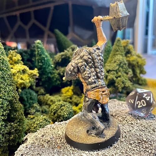 Miniatura 5 de Cave Troll 1 Minas miniatura pintadas de Moria Ogre Giant  El Señor de los Anillos  Juego de batalla de estrategia de la Tierra Media