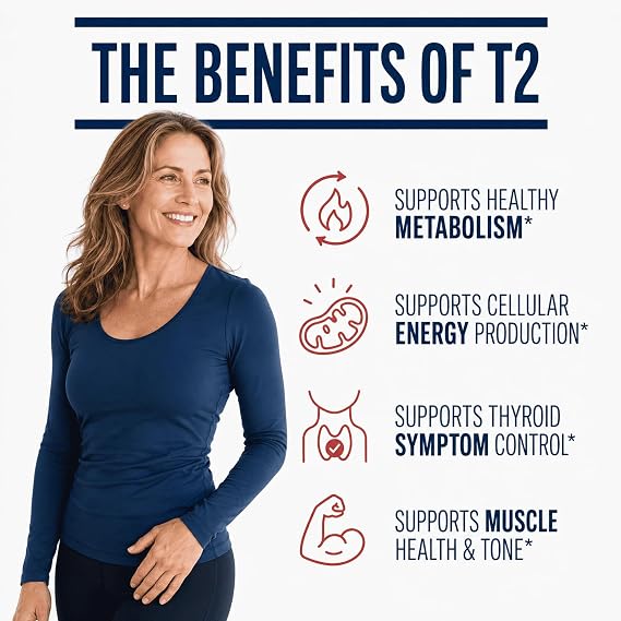 Dr. Westin Childs Essential T2 - T2 Thyroid Support Supplement with Bio-Identical 3,5 Diiodo-l-thyronine for Hypothyroidism, Hashimoto's, Thyroidectomy & Rai, Non GMO, 60 Day Supply