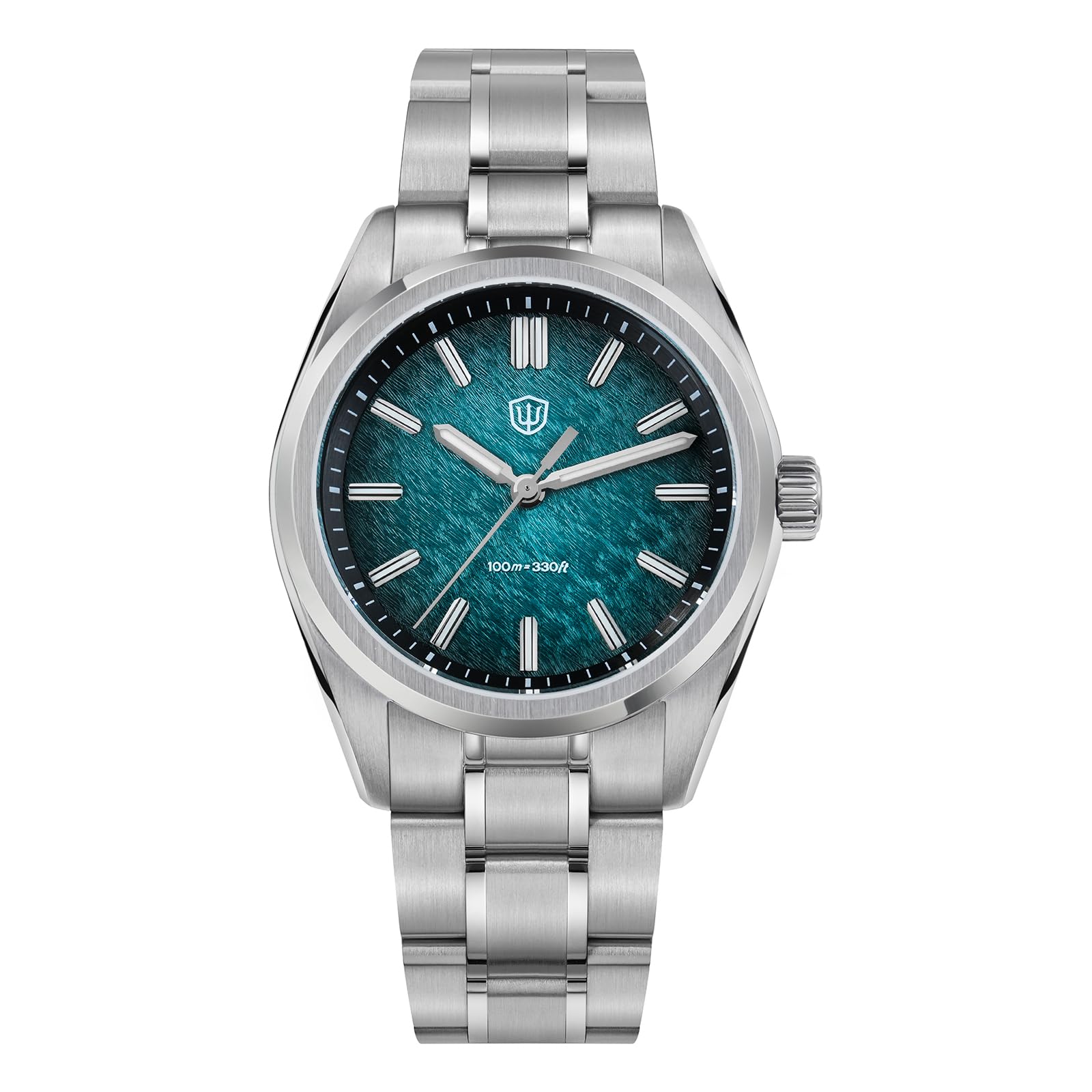 watchdives VH31 Ciągły sekundowy zegarek kwarcowy, oryginalny design WD0003 WD0003B Dial Aventurine zegarki dla mężczyzn 36 mm szkło szafirowe luksusowy zegarek na rękę 100 m wodoodporna oprawka dla