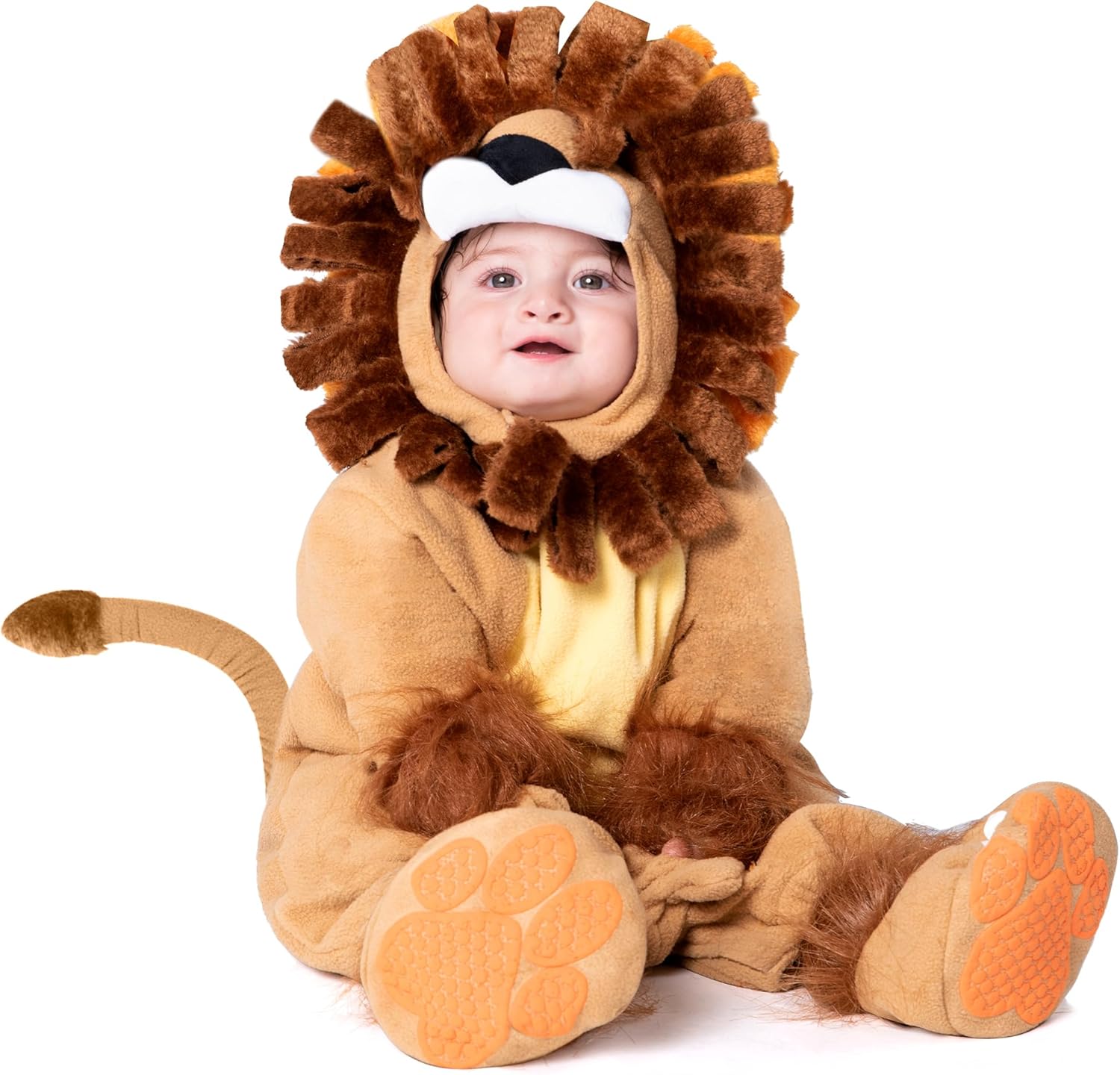 Spooktacular Creations Halloween Baby Lion Costume, Toddler Lion Costume for Infant Kids Halloween Animal Dress up Party