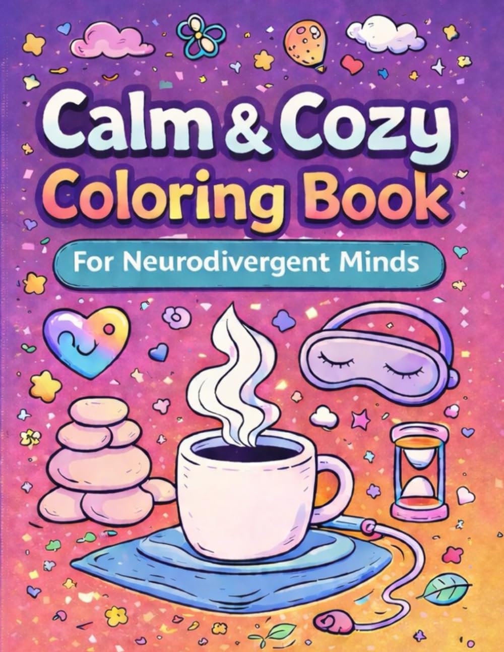Calm & Cozy Coloring Book for Neurodivergent Minds: A Sensory-Friendly Toolkit of Coloring Pages, Mood Trackers and Creative Activities for Focus Emotional Regulation, and Play
