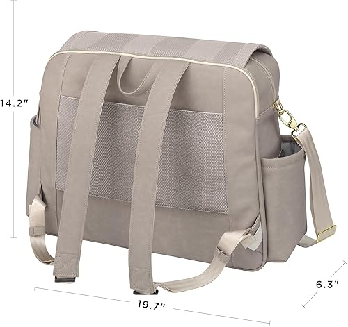 Miniatura 6 de Petunia Pickle Bottom Mochila Boxy Deluxe, Puntada de cable de arena