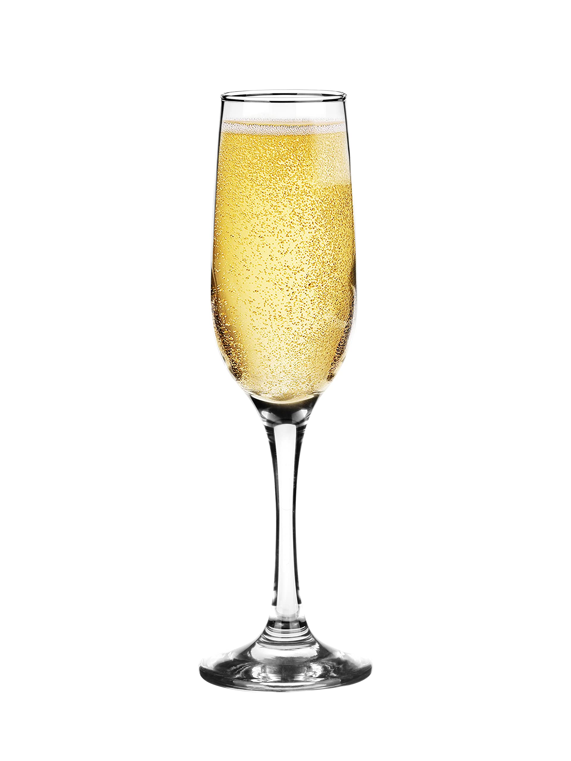 Glasmark Krosno - Set di 6 bicchieri da spumante, 0,2 litri, per champagne e prosecco, 6 x 200 ml