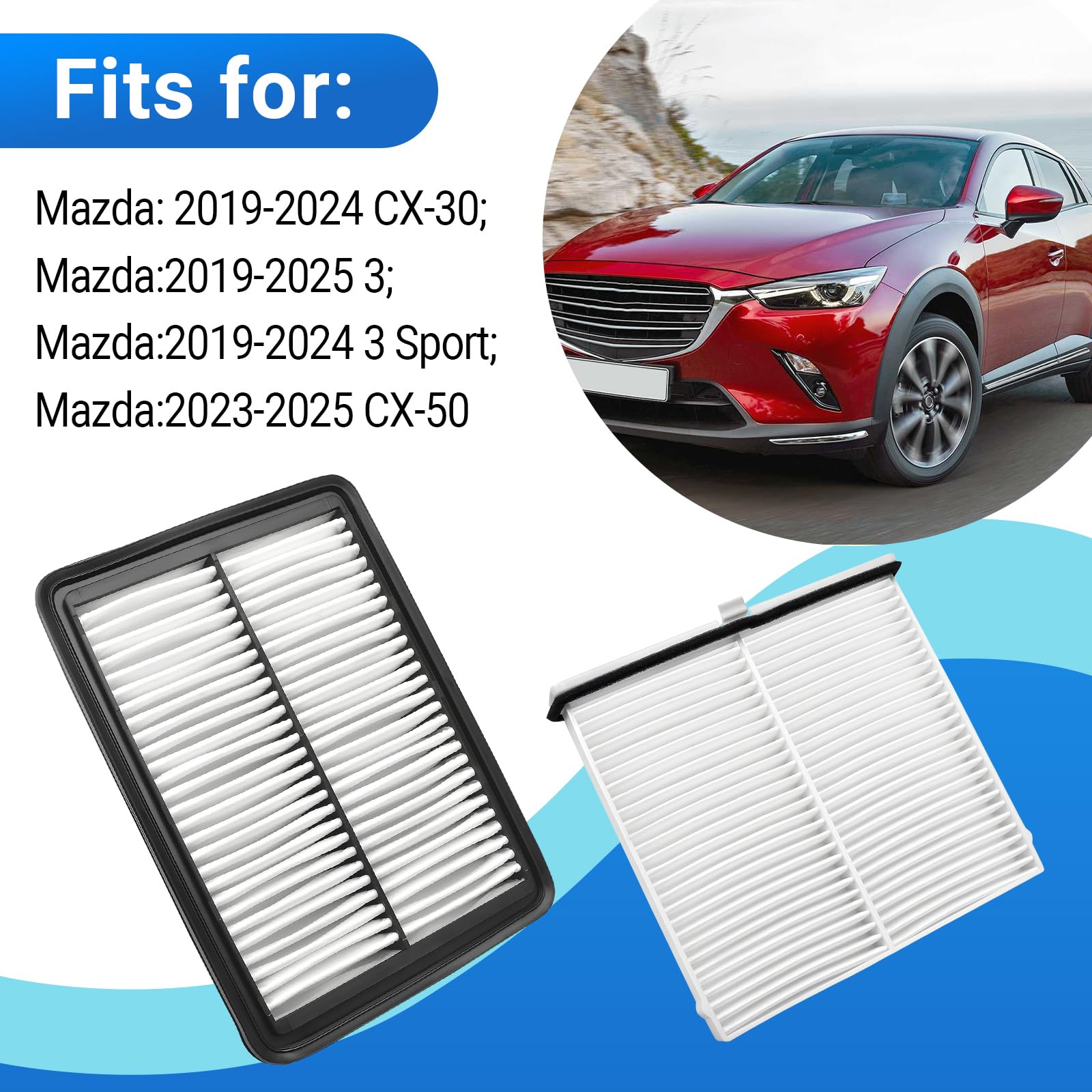 Amazon.com: Engine and Cabin Air Filter BDGF-61-J6X PAH9-13-3A0A