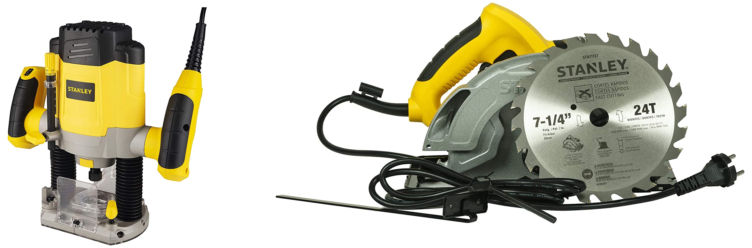 See full amazon price history chart for STANLEY SRR1200-IN Plunge Router 1200W 55mm Variable Speed With 6 Router Bits, 1 Year Warranty & SC16 7-1/4 1600W Circular Saw with 24T Blade, Corded Electric STANLEY SRR1200-IN Plunge Router 1200W 55mm Variable Speed With 6 Router Bits, 1 Year Warranty & SC16 7-1/4 1600W Circular Saw with 24T Blade, Corded Electric (B09SQFB21H) Amazon Price History, Amazon Price Tracker