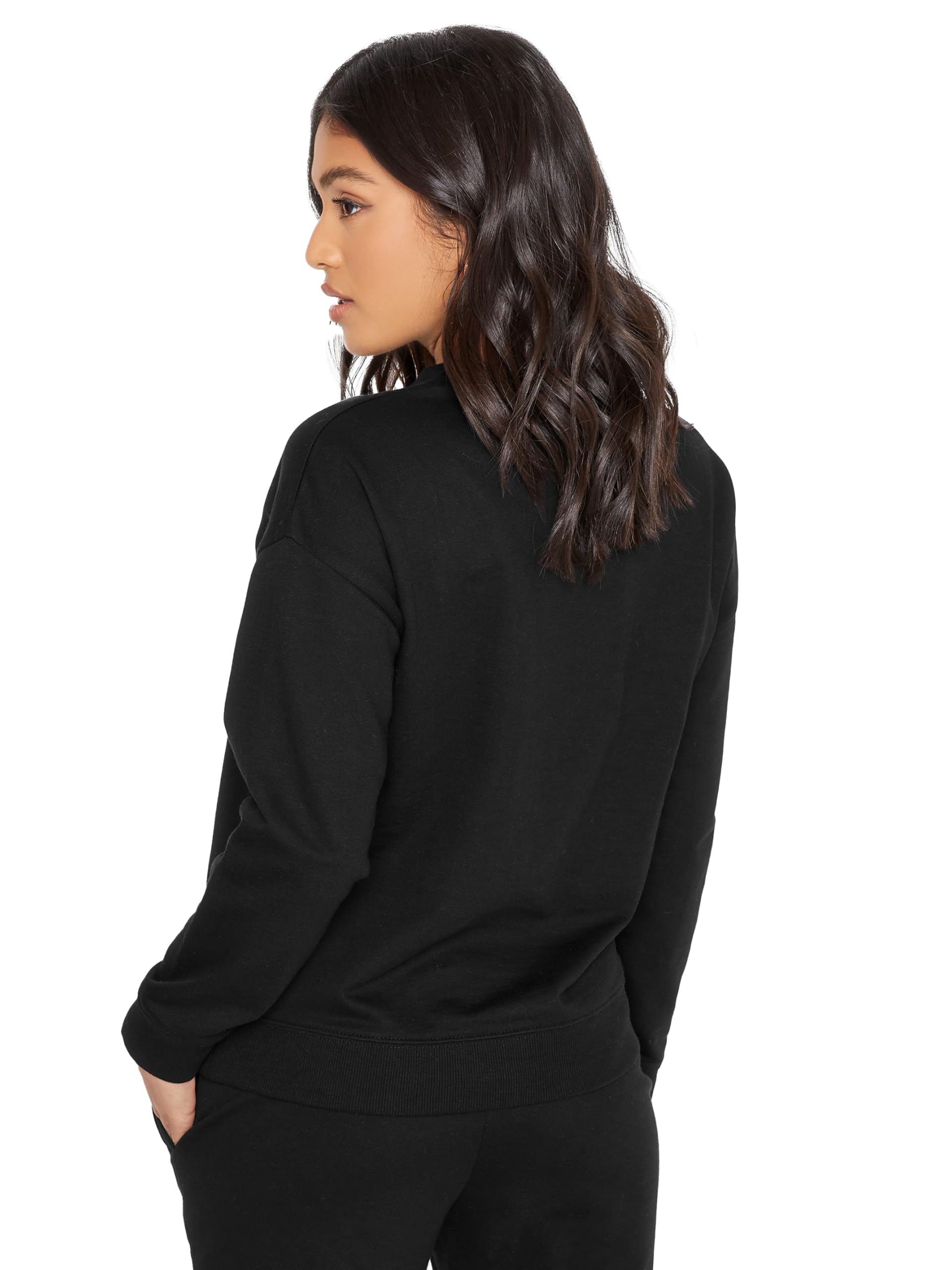 PixieGirl Women's Petite Sweatshirt in Black | Size: 12
