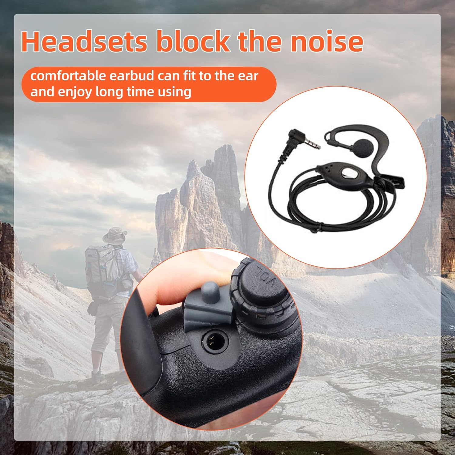 Greatest Product Retevis RT16 Walkie Talkies with Earpieces,Two Way Radios Long Range Rechargeable Dual Watch Emergency Flashlight NOAA VOX,2 Way Radio for Business Retail Hotel(6 Pack)