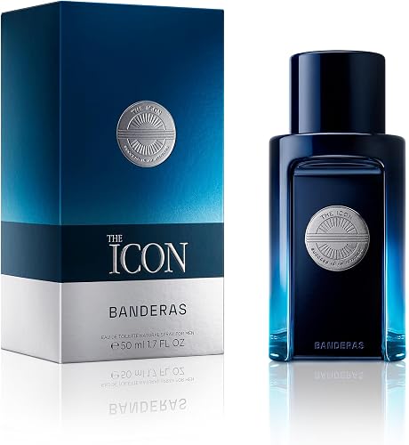 Antonio Banderas Perfumes -The Icon - Eau de Toilette Spray for Men, Amber Woody Fragrance - 1.7 Fl Oz - 2