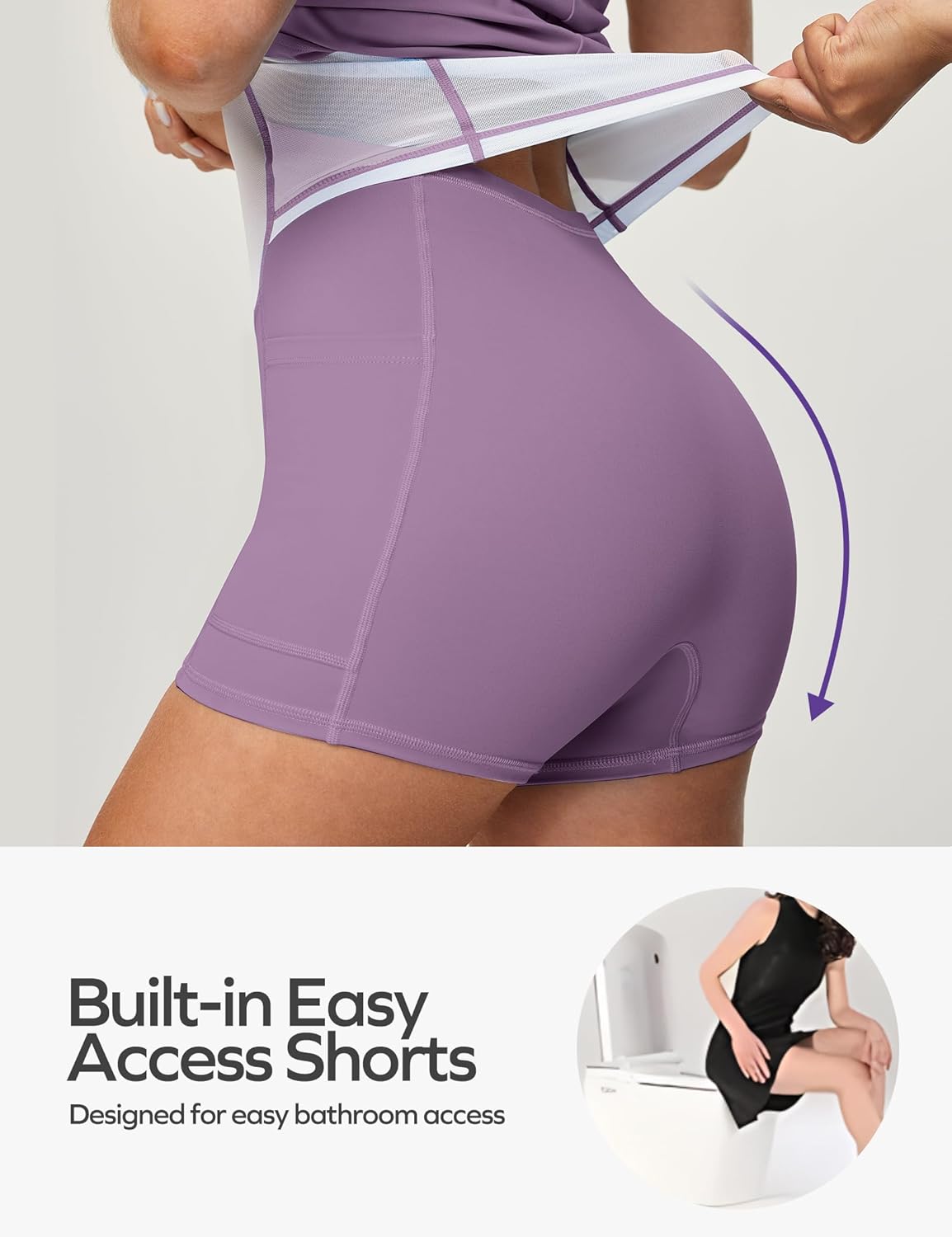 Ewedoos Tennis Dress with Shorts Underneath Athletic Dress for Women Active Workout Golf Dresses Easy Peasy - Image 6