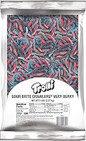 Vista 5 de Trolli Sour Brite Octopus, caramelo de goma agria, bolsa a granel de 5 libras