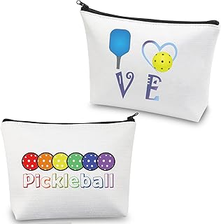 Pickleball Gifts Makeup Bag Pickleball Player Gifts Pickleball Lover Gifts Love Pickleball Cosmetic Bag Travel Pouch (Pickleball Makeup Bag)
