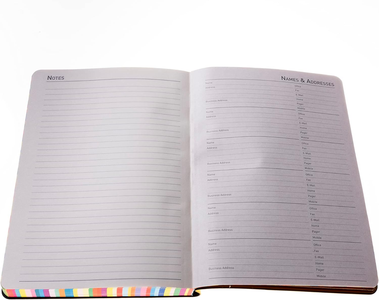 Collins Edge Rainbow 2025 Diary - A5 Week to View Planner - Red - (ED153.U15-25) - Weekly Planner with Soft Touch Covers and Coloured Page Edges