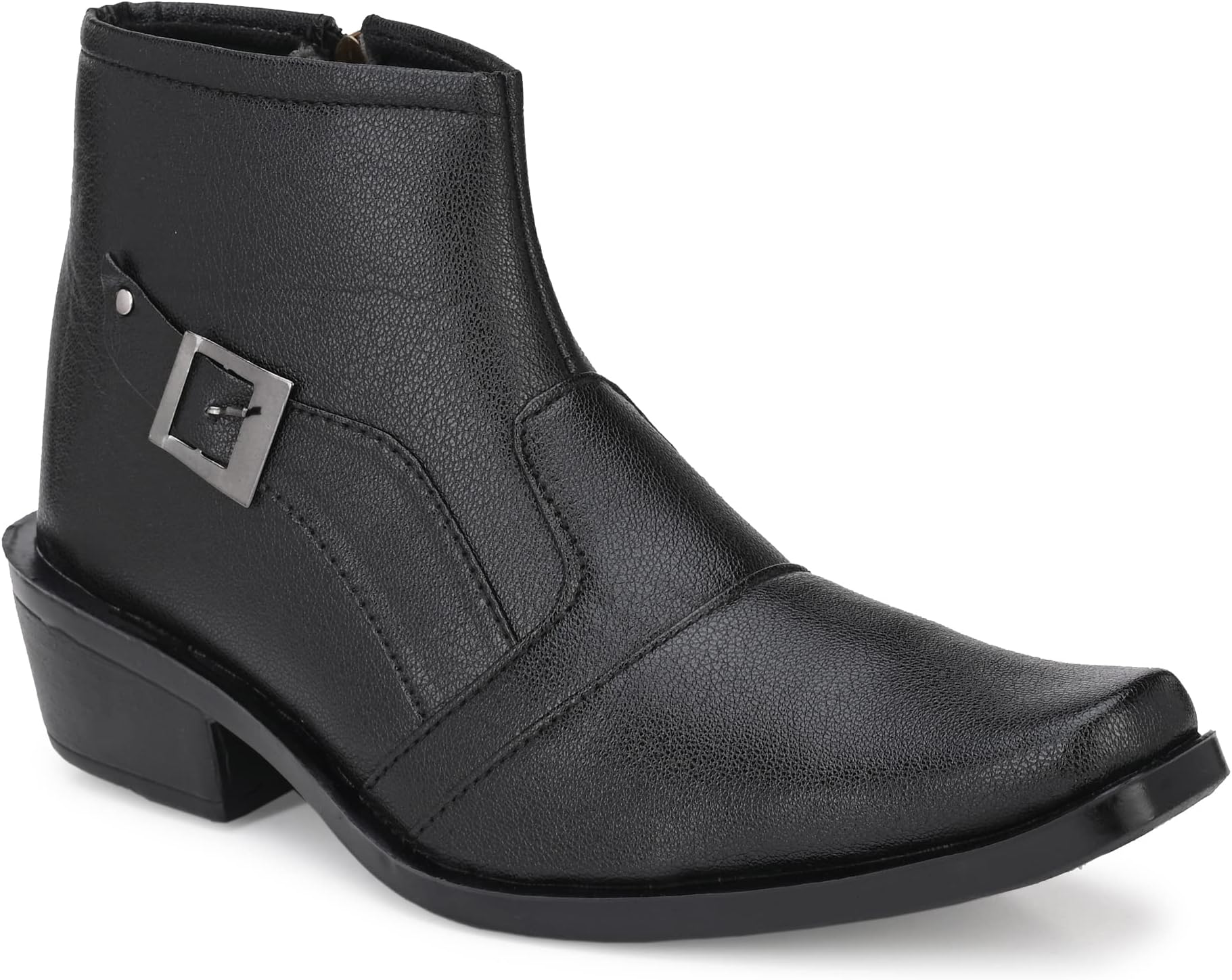 KaraddiMen's Premium Mid Top Zipper Boots Aa001 Ankle