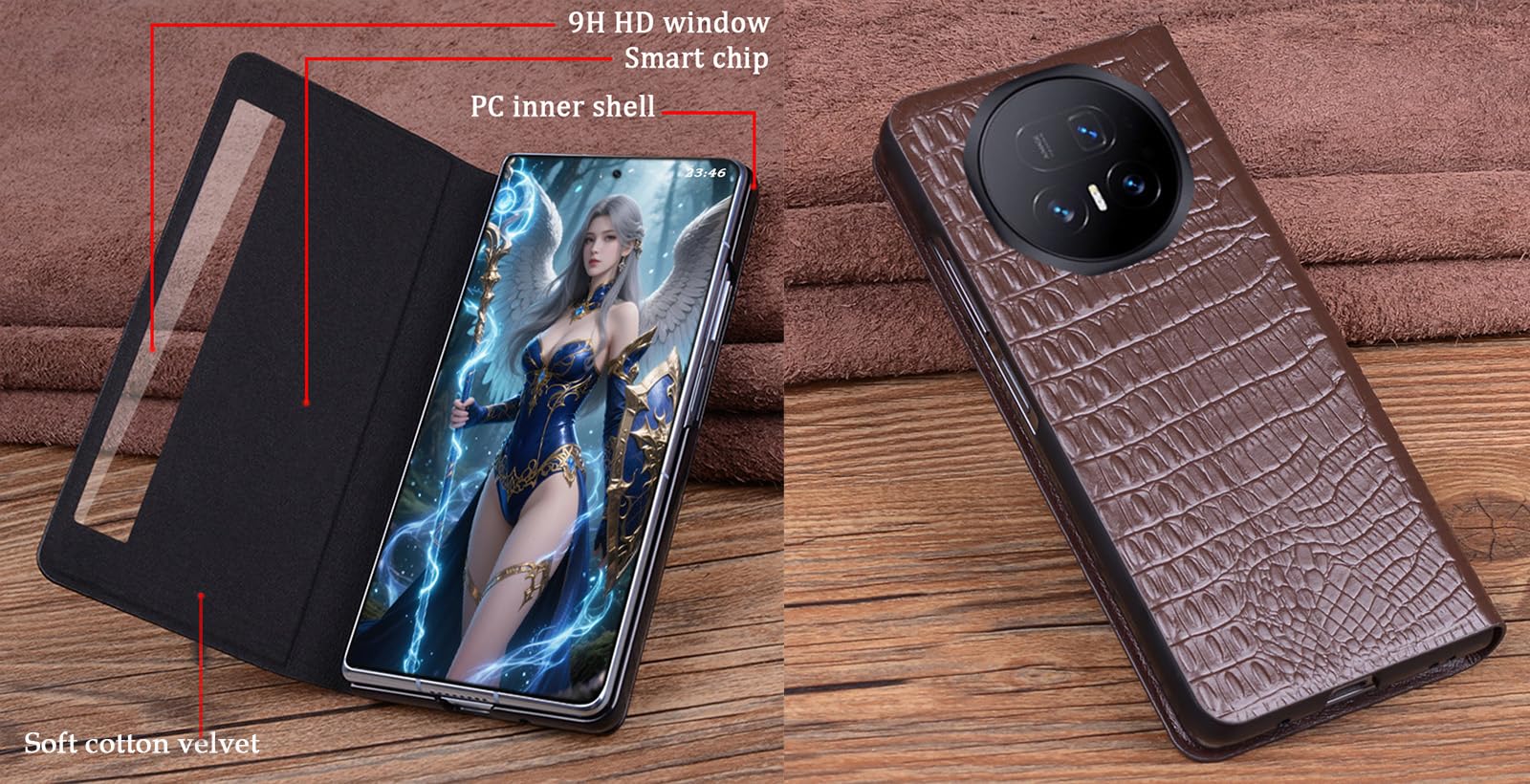 Funda de Piel para Honor Magic V5. Cierre Magnético. Carcasa/Caja Inteligente del Teléfono Móvil Magic V 5. Estuche