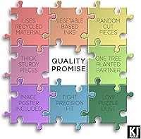 Vista 5 de KI Puzzles Karen Burke Spring Lambs - Rompecabezas de 1000 piezas para adultos, 27 x 20 pulgadas, multicolor