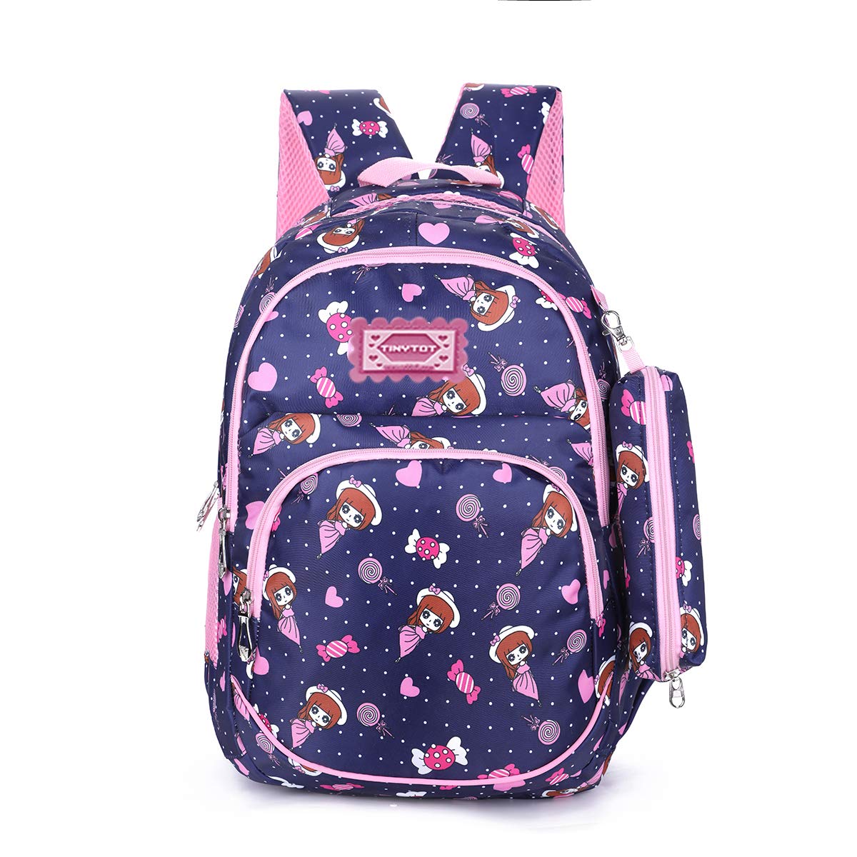 TinytotSchool Bag for Girl – 26 Litre, 18 Inches, Durable & Sleek Waterproof Tuition Bag for Girls, Unicorn Print, Multicolour School Backpack, Picnic & Travel Bag, College Bag for Girls