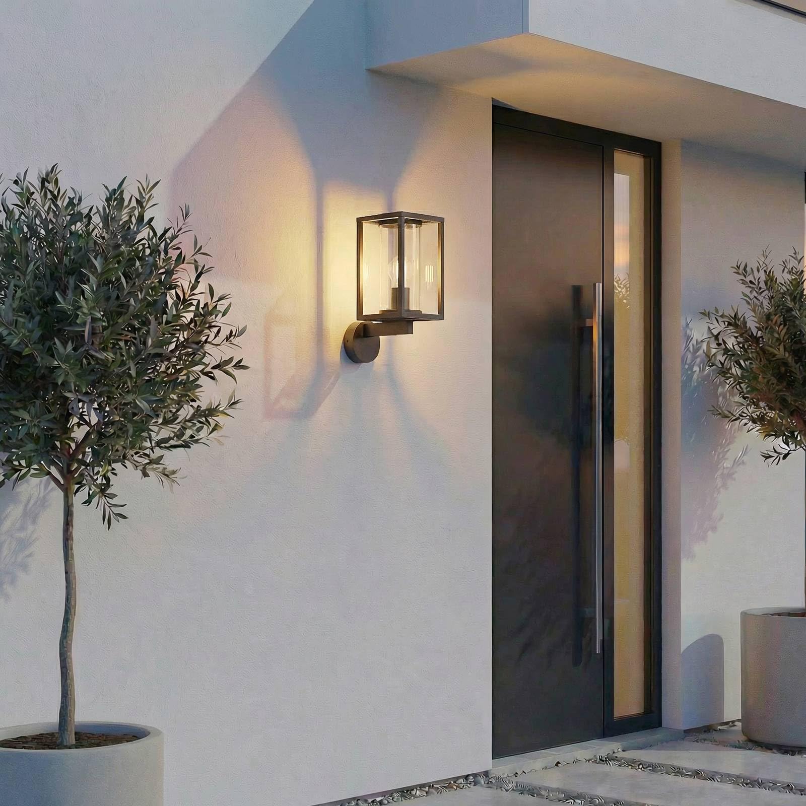 Lucande Wandlampe aussen, Aussenwandleuchte spritzwassergeschützt IP44 1x E27 max. 60W ohne Leuchtmittel Außenleuchte Wandleuchte außen