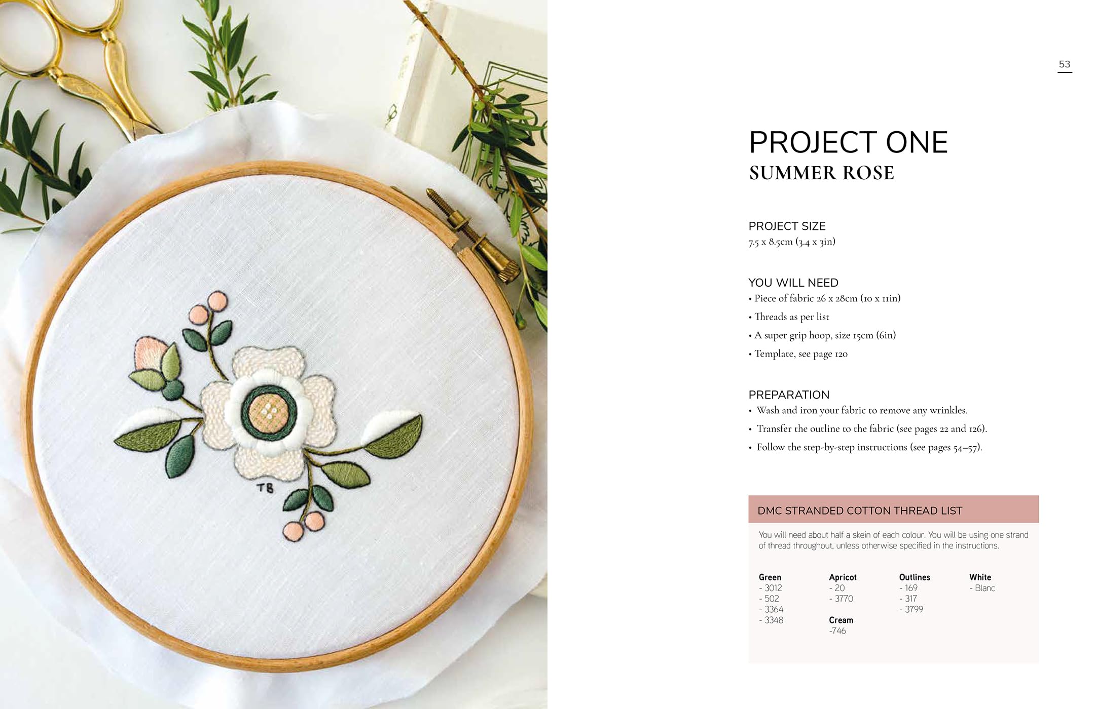 An Introduction to Whitework Embroidery with Colour: 10 Stunning Projects with Reusable Iron-On Transfers