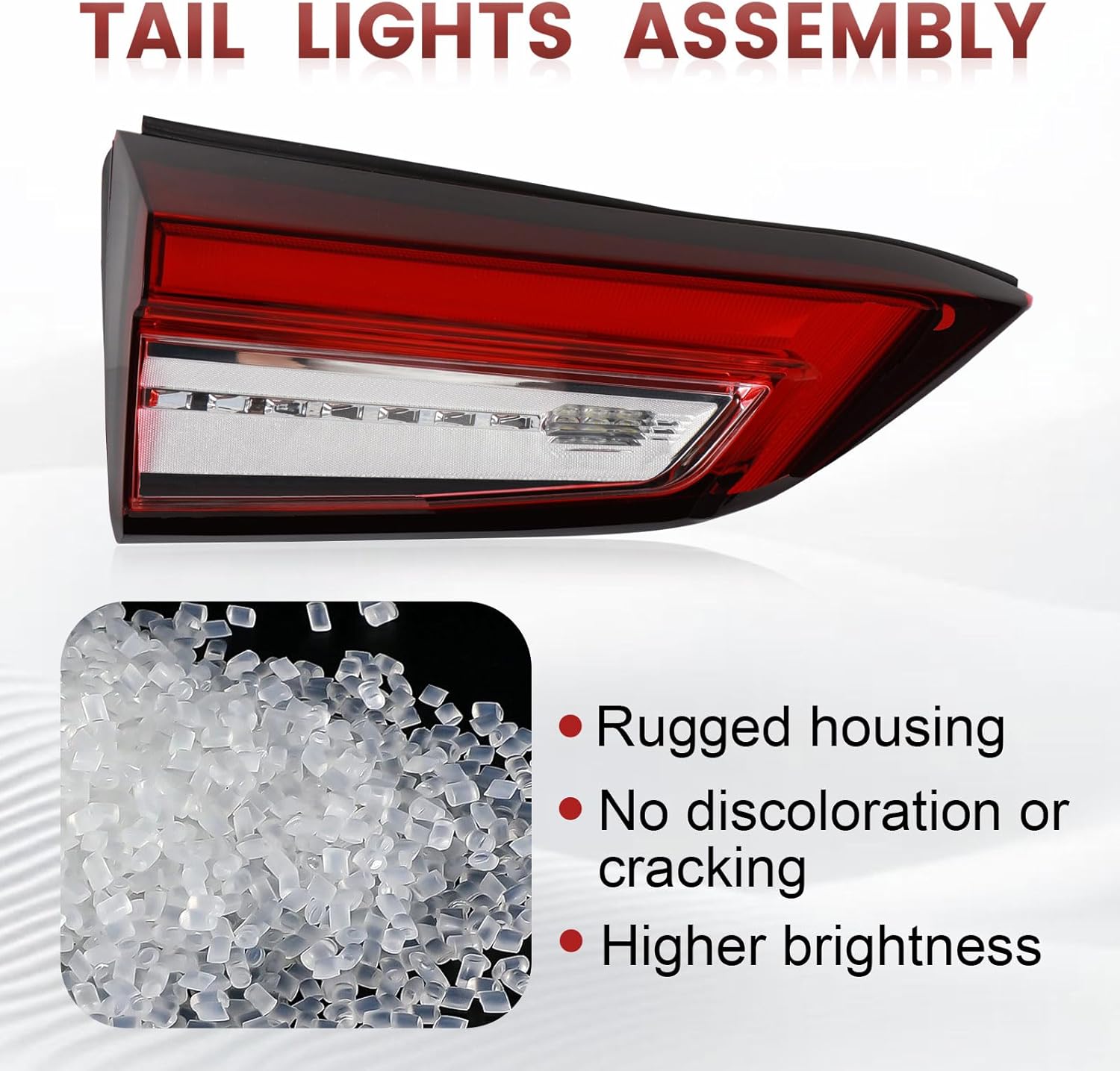 LED Tail Lights Inner Assembly Compatible with 2022 2023 2024 GMC Terrain SLE/SLT/AT4,Right Passenger Side Rear Light Taillights Replacement # 84931516