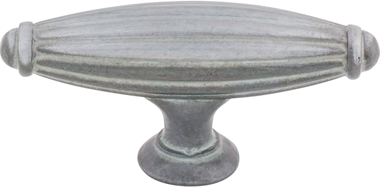 Top Knobs M152 Tuscany Collection 2-5/8 Small Tuscany T-Handle, Pewter Light