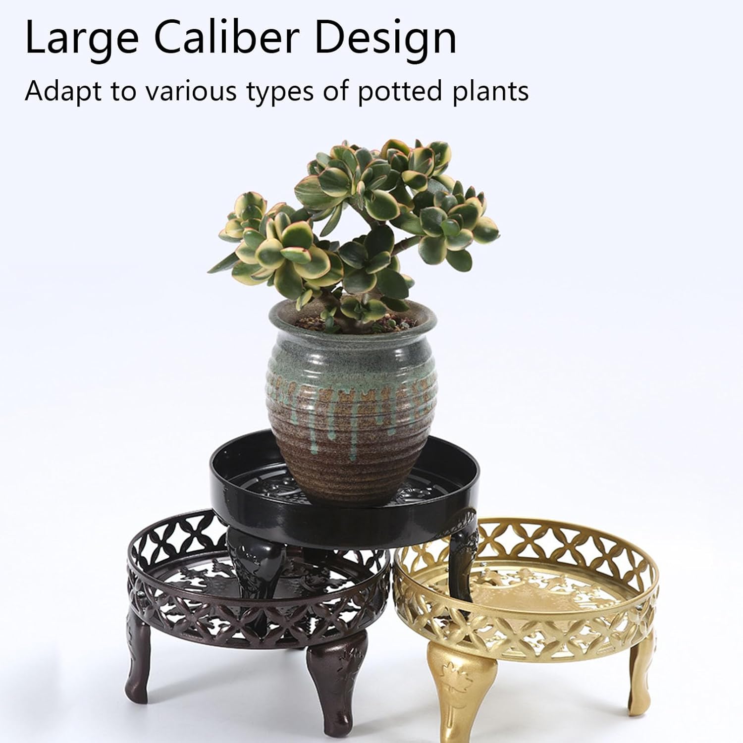 Plant Stand Indoor, Lant Stands, Corner Plant Stand,Plant Shelf for Outdoor, Metal Plant Stands, Planter Holder for Multiple Plants, For Living Room, Bedroom, Study, Office, Balcony, Garden