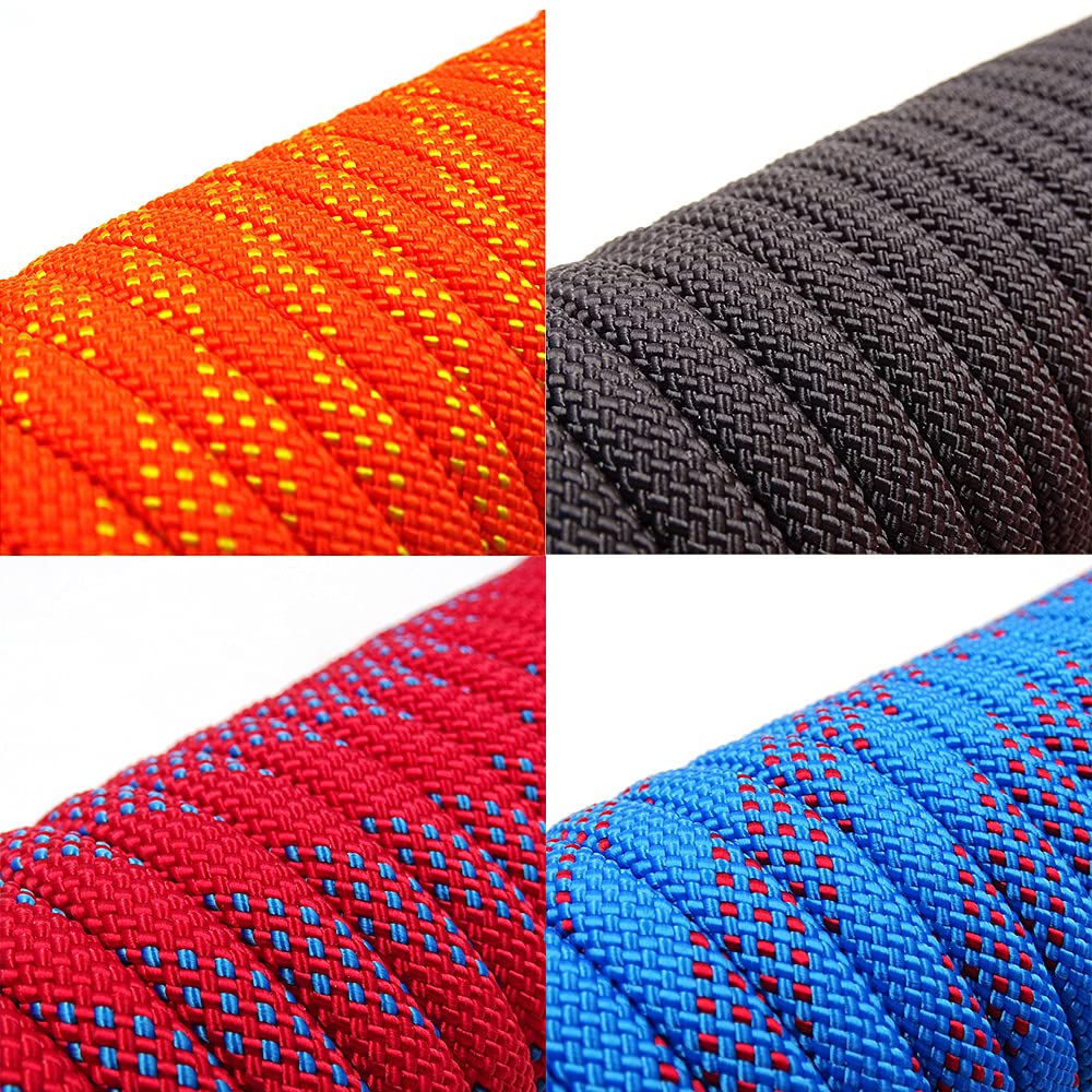 Cuerda de Escalada de 12 mm Equipo de Roca para árboles al Aire Libre Montañismo Línea de Vida Equipo de Seguridad de Supervivencia de Emergencia Escape Rescue Cuerda estática-Azul 20m, CN